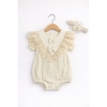 Kardeşler Bebe Müslin Body & Zıbın Fiyonk Detay