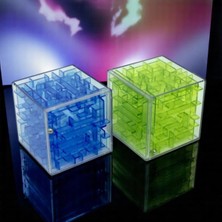 Feyza Design Yüksek Kaliteli 2 Adet Çılgın Labirent Oyunu Yeşil Mavi Renkli