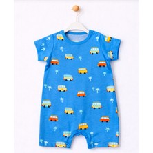 For My Baby Yazlık Desenli Erkek Bebek Tulum