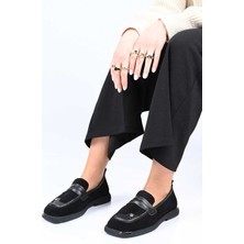 Bestello Bağcıksız Toka Detaylı Termo Taban Hakiki Deri Loafer 338-7082 Kadın Ayakkabı