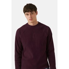 Reflect Studio Imparator Penguen Fitilli Sweatshirt - Bordo