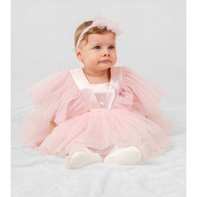 Pugi Baby Kız Bebek Şık Dantelli Mevlüt / Özel Gün Elbisesi