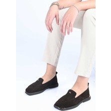 Bestello Bağcıksız Toka Detaylı Termo Taban Hakiki Deri Loafer 338-7086 Kadın Ayakkabı