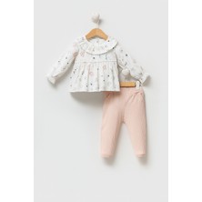 By Bubbles Çiçek Desenli Kız Bebek 2'li Takım