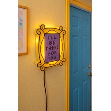 Dekor Atölye Friends Kapı Çerçevesi LED Dekoratif Lamba – I’ll Be There For You Duvar Gece Lambası