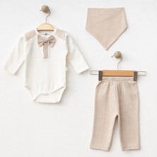 Işıl Baby Papyonlu 3'lü Erkek Bebek Body Takım