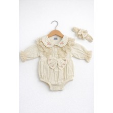 Kardeşler Bebe Müslin Body & Zıbın Dantel Detay