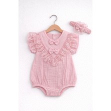 Kardeşler Bebe Müslin Body & Zıbın Fiyonk Detay