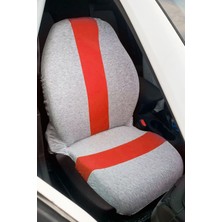 Antwax Gri Kırmızı Penye Oto Koltuk Kılıfı