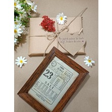 Takvimistan Orjinal Takvim Yaprağı Çerçeveli Hediye Paketli