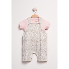 Baby Fou 2'li Kız Bebek Kısa Tulum Takım