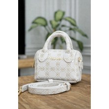 Kadın Mini Speedy Monogram Desen El ve Omuz Çantası Ayarlanabilir Askılı
