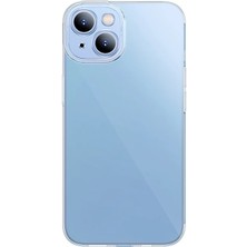 Hobilinka Baseus Simple Case iPhone 14 Plus 6.7 Kamera Korumalı Ince Silikon Şeffaf KILIF-(5775)