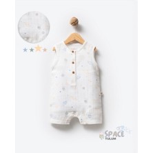 By Bubbles Yazlık Muslin Gezegen Basic Tulum