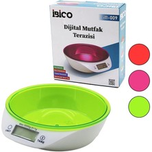 Balkan Grup Dijital - Pilli Mutfak Terazi Tartı Kaseli - 5kg/1gr