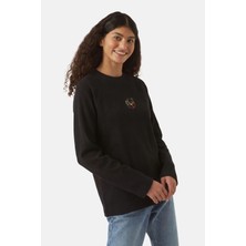 Reflect Studio Panda Fitilli Sweatshirt - Siyah
