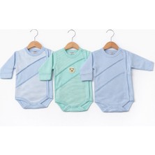 Kardeşler Baby 3'lü Kendinden Eldivenli Çıtçıtlı Body