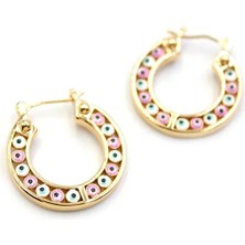 Halka Nazar Küpe - Altın