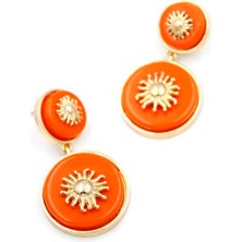 Güneş Küpe - Turuncu