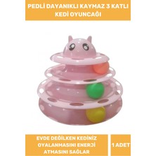 Feyza Design Özel Üretim Çok Katlı Pembe Kedi Oyuncağı 19,5X24 cm
