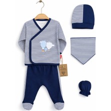 Cocopoco Çizgili Balon Desen 5'li Hastane Çıkış Seti