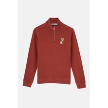 Reflect Studio Koala Supersoft Quarter-Zip Sweatshirt - Kiremit
