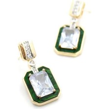 Taşlı Küpe - Altın