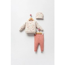 By Bubbles Sevimli Ceylan Baskılı Kız Bebek 2'li Takım