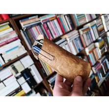 Mahfuz Hakiki Deri Tamamen Emeği 17,5 x 7 cm Gözlük Kılıfı - Kalem Kutu  NLU403