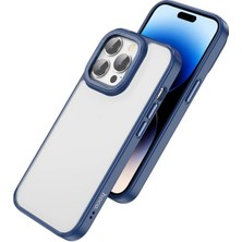 Hobilinka Hoco iPhone 14 Pro Golden Shield Frosted Silikon Telefon KILIFI-(5775)