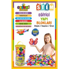 Feyza Design Eğitici Yapı Blokları 500 Parça Seti – Çocuklar Için Geliştirici Oyuncak