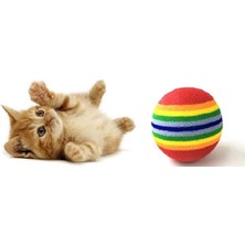 Feyza Design Kırmızı Şeritli Orta Sert Çok Renkli Kedi Oyuncağı