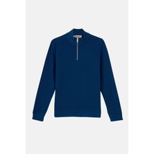 Reflect Studio Basic Supersoft Quarter-Zip Sweatshirt - Lacivert