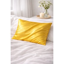 Defne Apollon İpekçilik %100 Ipek Saten Yastık Kılıfı 50 x 70 cm - Sarı