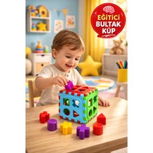 Feyza Design Renkli Geometrik Şekil Eşleştirme Zeka Geliştirici Oyuncak
