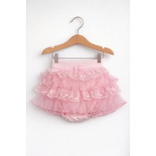 Kardeşler Bebe Kız Bebek Tüllü Fırfırlı Külotlu Etek