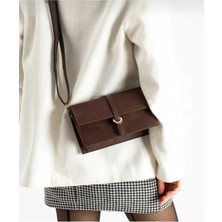 Kadın Kemer Detay Süet Uzun Askılı Kol ve Omuz Çantası