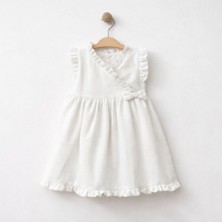 Baby Corner Kruvaze Yaka Kız Bebek Elbise