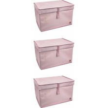 VeraGlobe Buğz Çok Amaçlı Düzenleyici Kutu Organizer Cırt Cırtlı Hurç Mega Plus Boy 40CM x 30CM x 70CM (5 Adet) ( Buğz )