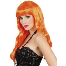 Balkan Grup Uzun Peruk Saç - Turuncu