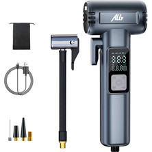 Hobilinka Ally ST-5530 Dijital  Şarjlı Araç Lastik Hava Şişirme Pompası Powerbank Pencere KIRICI-(577