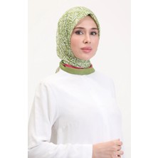 Desenli Soft Eşarp 70259-03 Fıstık Yeşili