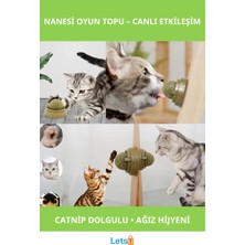 Feyza Design Renkli Kedi Nanesi Ile Rahatlatıcı Oyun Topu 5 cm