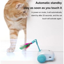 Feyza Design Interaktif Usb'li Hareketli Kedi Oyuncağı - Çok Renkli