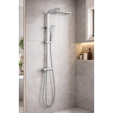 HT Prima Domino Tepe Duş Seti Modern Tasarım Şık Dayanıklı Yağmurlama Sistemli