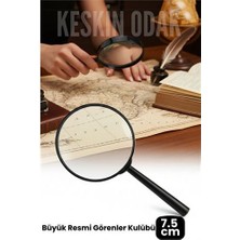 Hobilinka 7.5 cm Optik Lensli El Tipi Büyüteç | Profesyonel Okuma Hobi Koleksiyon Merceği