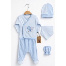 Cocopoco Çizgili Balon Desen 5'li Hastane Çıkış Seti