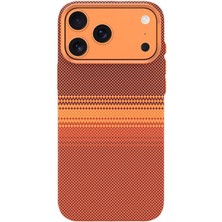 Piili Iphone 17 Pro Kevlar Serisi Magsafe Dokuma Telefon Kılıfı - Turuncu