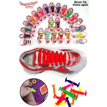 Feyza Design Yeni Nesil Silikon Ayakkabı Bağcığı Seti - 14 Adetli