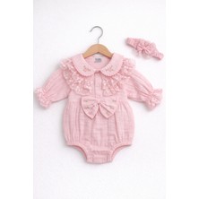 Kardeşler Bebe Müslin Body & Zıbın Dantel Detay